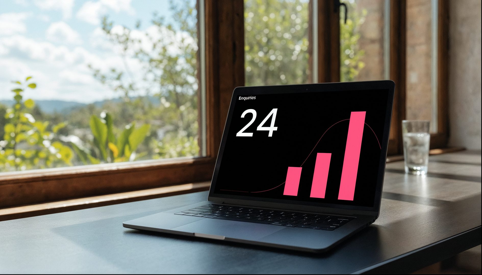 Website analytics example layout