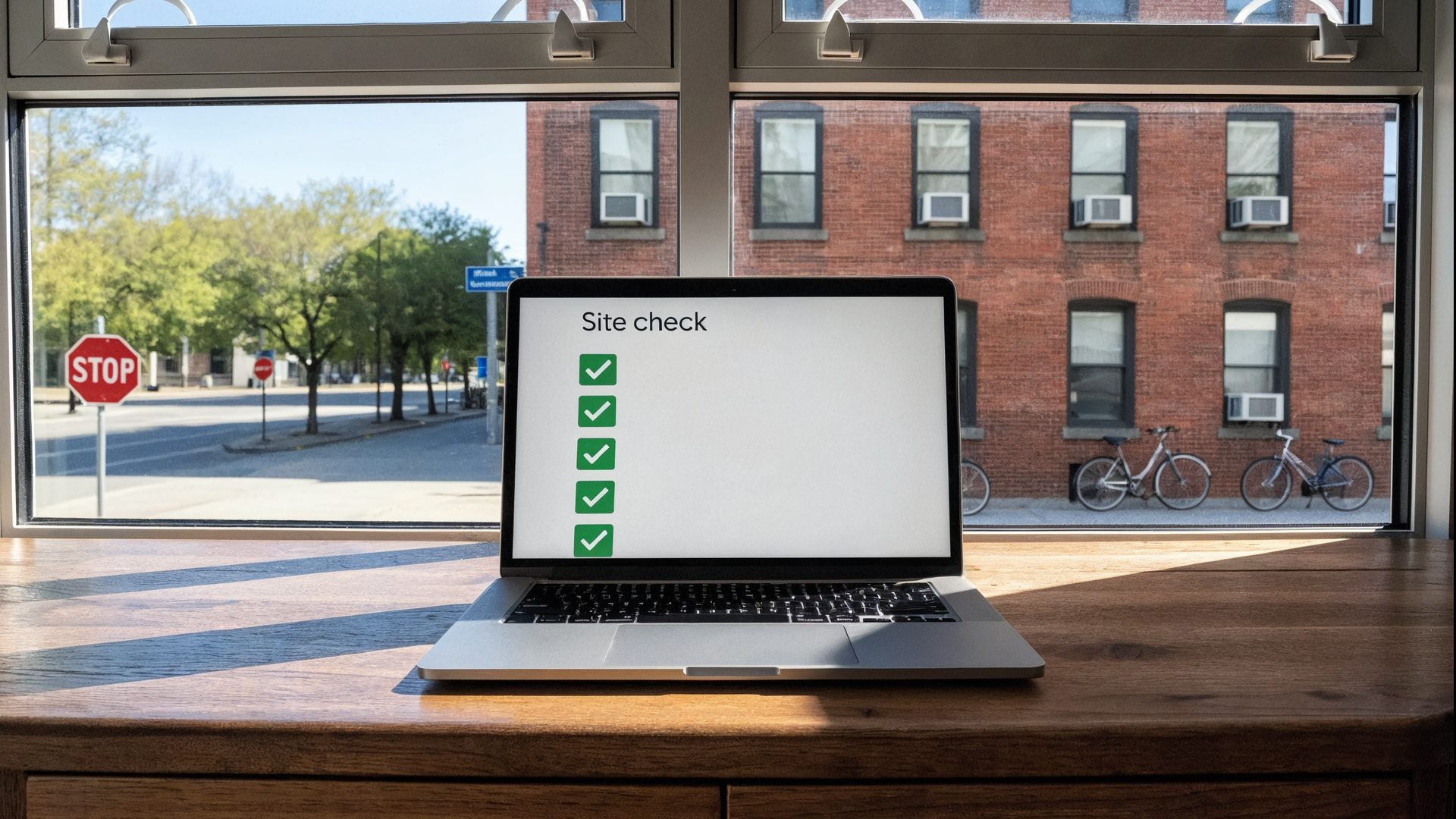 Online presence audit example layout