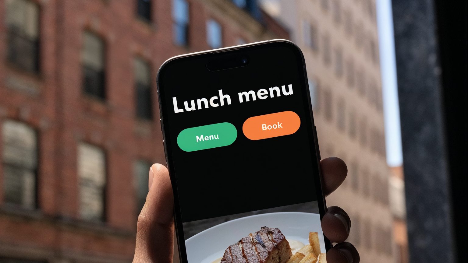 Mobile marketing example layout