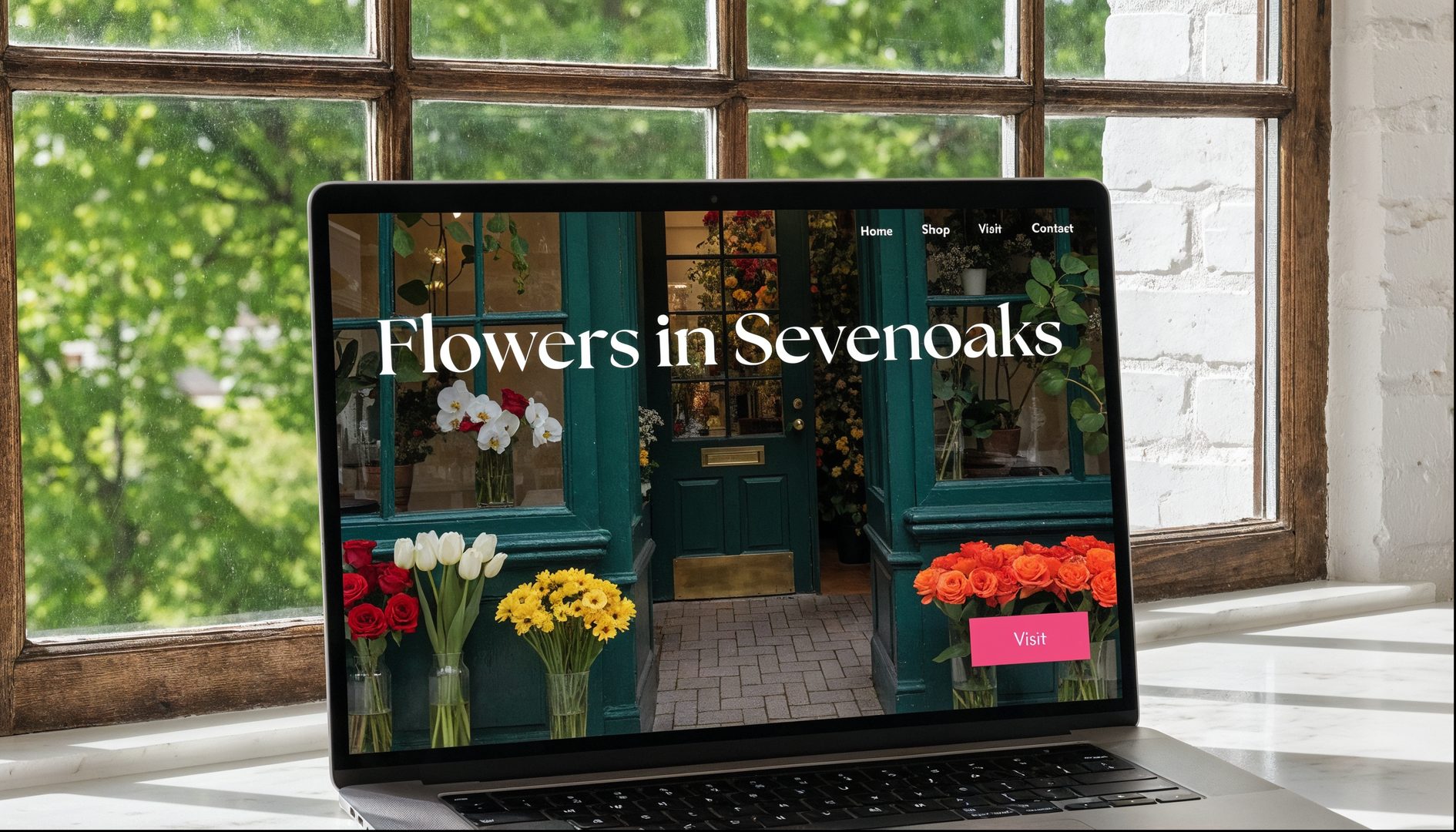 Custom website design example layout